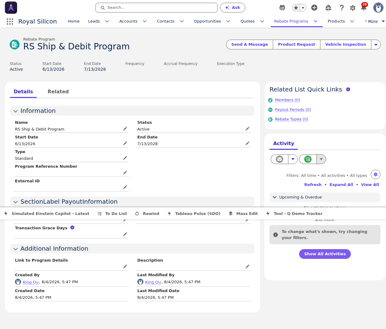 RS Ship & Debit Program — Full View