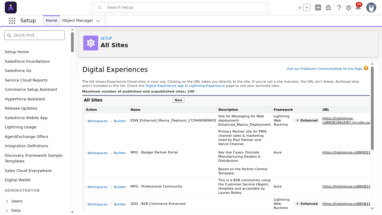 Experience Cloud Setup